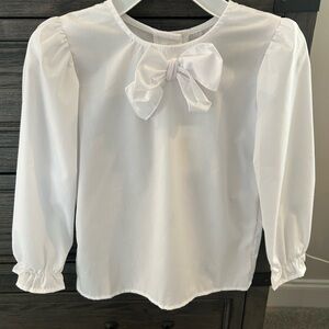 The Beaufort Bonnet Company White Bow Blouse